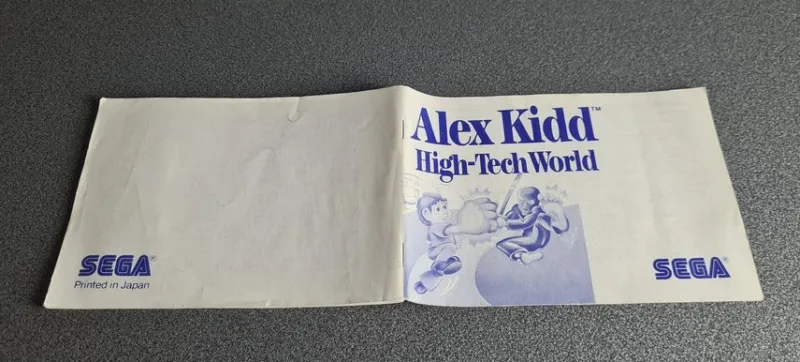 Tradera Sega<Sega Master System -Alex Kidd High Tech World - Manual
