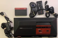 Tradera Sega<Sega Master System Konsol med Pro Wrestling Spel