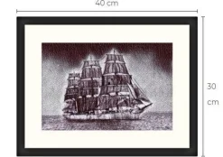 Tradera Segelfartyg konsttavla Limited Edition 1 av 5 gjorda^ Övrig Konst