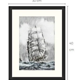 Tradera Segelfartyg konsttavla Limited Edition 1 av 10 gjorda^ Övrig Konst