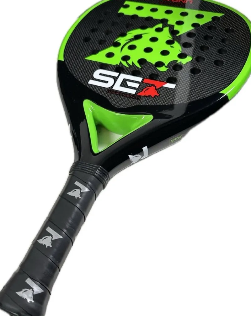 Tradera Padel<SET Padelracket Hyena Serious Power med bärväska för Avancerad Spelarnivå Padel