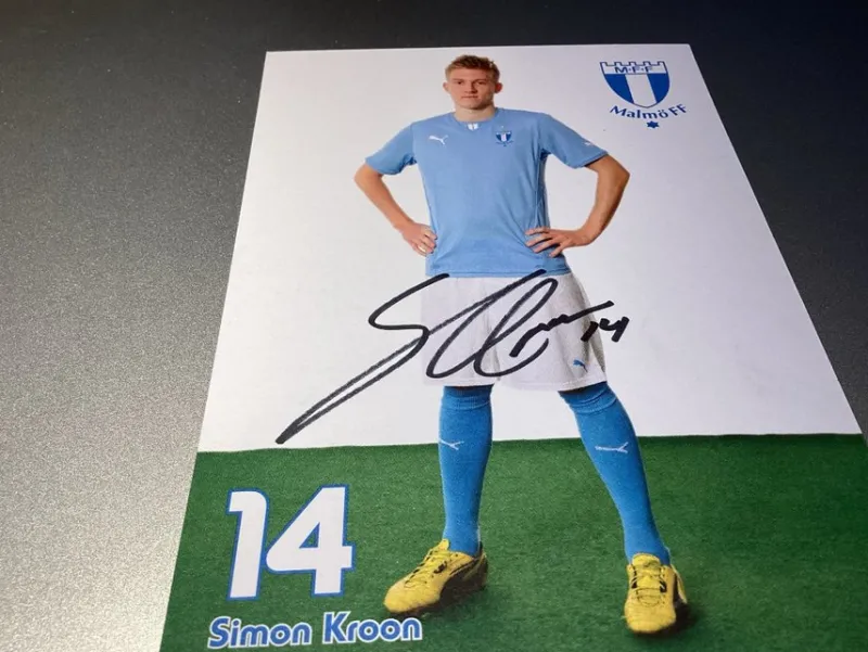 Tradera Signerad Simon Kroon Bild - Malmö FF^ Autografer