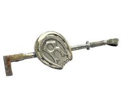 Tradera Broscher<Silver brosch Ritter 1920 nål med hästsko