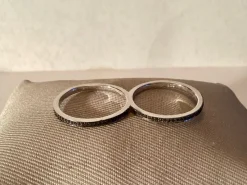 Tradera Ringar<Silverring ”dubbel