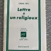 Tradera Simone Weil: Lettre à un religieux. Tryckt 1951> Filosofisk Litteratur