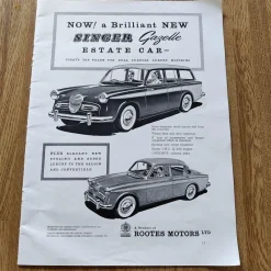 Tradera Mobilia<SINGER Gazelle Estate car (annons) 1957