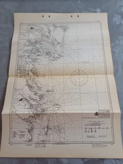 Tradera Sjökort/ sjökortsminiatyr HUDIKSVALL-SÖDERHAMN 111> Grafik, Kartor & Tryck