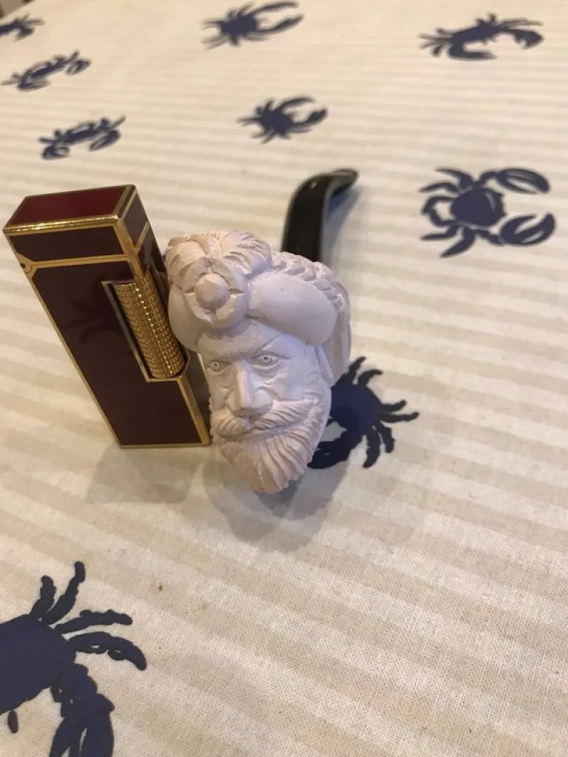 Tradera Tobakiana<Sjöskumspipa helt ny!