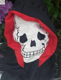 Tradera Skelett mask man trär över huvudet ser igenom masken Fint skick> Maskeradkläder
