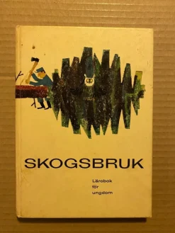 Tradera Skogsbruk Lärobok för ungdom Motorsåg Häst Traktor Släde Yxa Verktyg Bandtraktor^ Jordbruksmaskiner