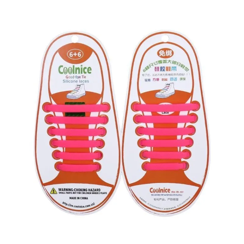 Tradera Övriga Skoprodukter<Skosnören Knyfria bekväma elastiska för barn rosafärger