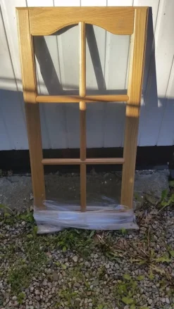 Tradera Skåpslucka i ek med fönster> Kök