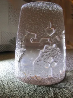 Tradera Skrufs Glasbruk, Bengt Edenfalk: Handsignerat glaskonstverk/glasblock/konstglas> Glas