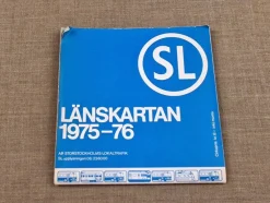 Tradera Tidtabeller<SL - LÄNSKARTAN 1975/76 - STORSTOCKHOLMS LOKALTRAFIK