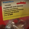 Tradera sladdställ med dimmer 2 m 10-60W Praktikern> Elinstallation
