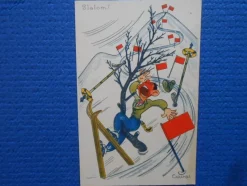 Tradera Allmänna Motiv<Slalom. Carambas konstförlag Östersund