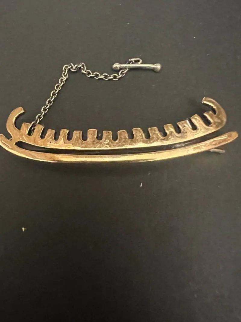 Tradera Slipsnålar<Slipshållare i Brons Vikingastil.