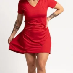 Tradera Padel<SMALL / Helt ny! Padelklänning / tennisklänning - Röd