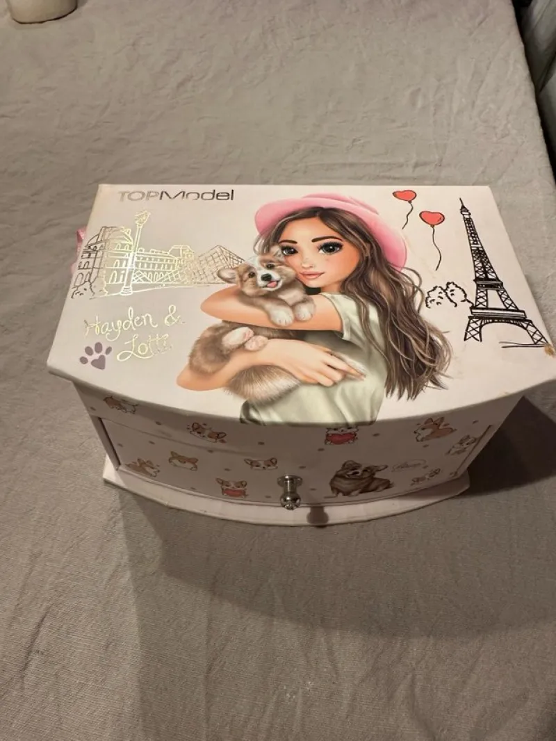 Tradera Smyckeskrin & -förvaring<Smyckeskrin TopModel med hundmotiv