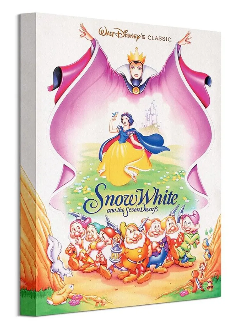 Tradera SNOW WHITE AND THE SEVEN DWARFS EVIL QUEEN CANVAS TAVLA 30*40CM Snövit^ Inredningsdetaljer
