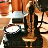 Tradera Snygg Buddha-statyett med värmeljushållare^ Fotokonst