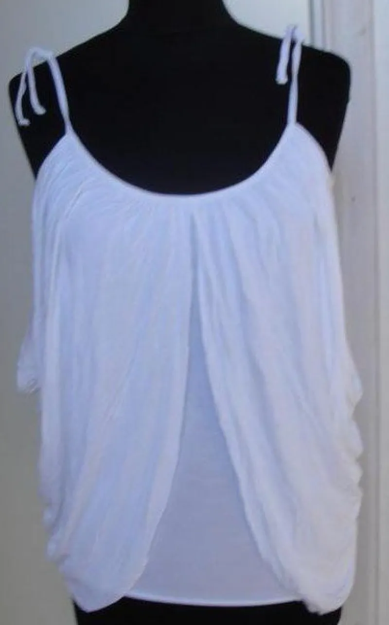 Tradera Snygg puder vit topp från HM Divided Ny^ Damkläder