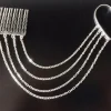 Tradera Hårsmycken & Diadem<Snyggt Hårsmycke Hårkam Håraccessoar Earcuff Cuff med Kedjor - Silver