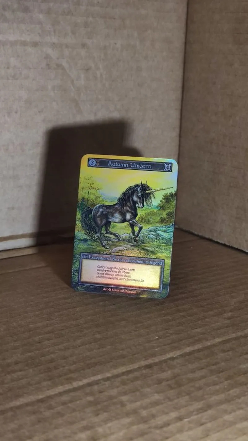 Tradera Spelkort<SORCERY: Autumn Unicorn Alpha Exceptional Fooil