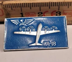 Tradera Sovjetisk propaganda pin - Flyg - IL-18^ Flyg