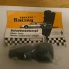 Tradera SPECIAL RACING VÄXELSPAKSKNOPP I LÄDER MÄRKT MED SAAB PÅ BLÅ BOTTEN.^ Biltillbehör