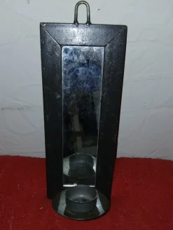 Tradera Spegel med ljushållare 25 cm> Antikviteter