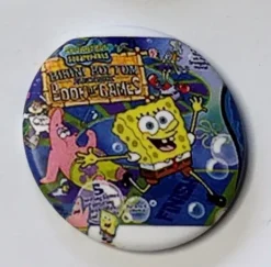 Tradera SPONGEBOB. Badge , nålmärke diameter 32mm> Tygmärken & Pins