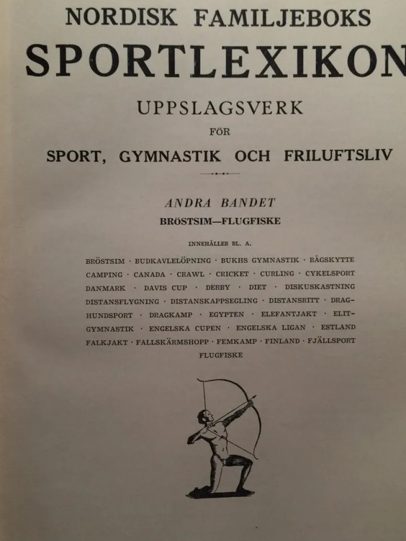 Tradera Sportlexikon Del II> Sport & Fritid