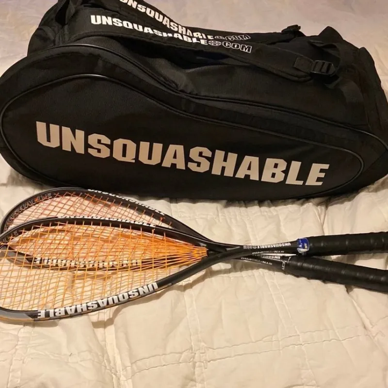 Tradera Squash<Squash, två rack + en bag, märke: Unsquashable