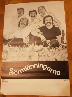Tradera SÖRMLÄNNINGARNA - PROMOAFFISCH - Fint Skick!^ Musikposters