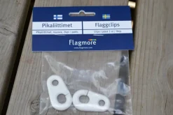 Tradera 2st Clips till Flagga / Flagglina, Stång (Flagmore) Ny^ Flaggor