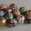 Tradera 50st Cloisonne Pärlor - Runda 13mm - Blandade Färger^ Smyckestillverkning
