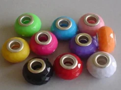 Tradera Varupartier<75st Facetterade Berlocker till ormlänk - Blandade Färger