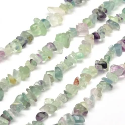 Tradera 50st Fluorit Chips 5-8mm Naturliga Ädelstenar^ Smyckestillverkning