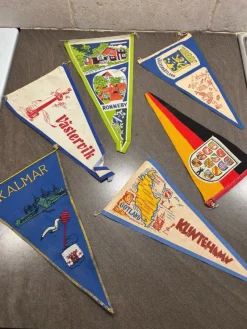 Tradera 17st gamla vimplar samlarobjekt> Flaggor