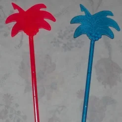 Tradera 2st Läckra Drinkpinnar Palmer Rosa Blå Unika Roliga Fest Party Fin Present^ Hushållsartiklar