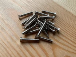 Tradera 20st Äldre maskinskruv i förnicklad mässing (1/8 x 3/4 Tum) WFS (Art nr 2)> Skruv, Plugg & Spik