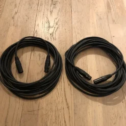 Tradera 2st Mikrofonkablar XLR-XLR 10m^ Studio & Scenutrustning