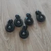 Tradera 5st Ø-73mm universella kontorsstolshjul med Ø-10mm skaft,svänger och rullar tyst> Verktyg