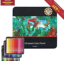 Tradera 72st NYA färgpennor av hög kvalitet för vuxna färgkonstnärer | Ord.pris 289kr^ Konstnärstillbehör