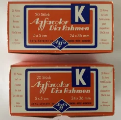 Tradera 2st nya oöppnade Agfacolor Dia Rahmen 24X36mm, 5x5cm^ Övrig Optisk Utrustning