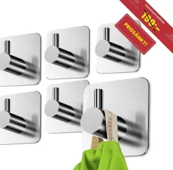 Tradera 6st NYA självhäftande handdukskrokar | För badrum, köp m.m. | Ord.pris 199kr^ Övrigt Hem & Hushåll