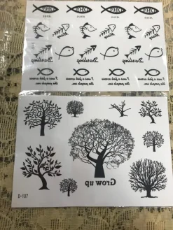 Tradera 2st Realistiskt Låtsass Tatuering^ Tatuering