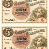Tradera 2st Sedlar 5kronor^ Sedlar