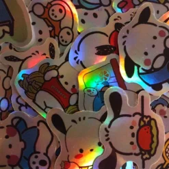 Tradera Klistermärken & Stickers<25st Söt Holografiska Pochacco klistermärken